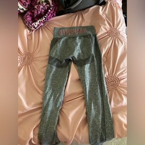 pink and grey GYMSHARK long leggings